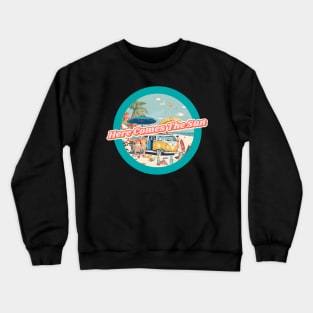 BEACH VACATION HERE COMES THE SUN Crewneck Sweatshirt